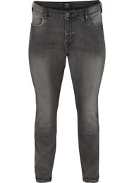 Slim fit Emily jeans with normal waist, Dark Grey Denim, Packshot