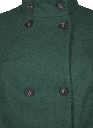 Zizzifashion Short trench coat with an A-line, Trekking Green Mel., Packshot image number 2