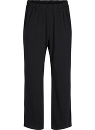 Flared trousers with pockets, Black, Packshot