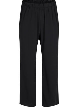 Zizzifashion Flared trousers with pockets, Black, Packshot image number 0