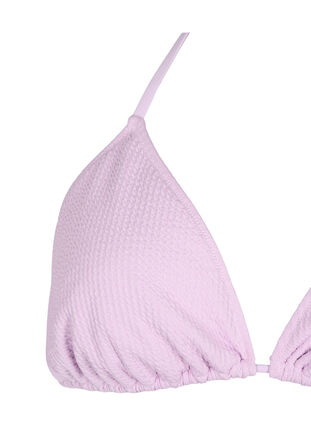 Zizzifashion Triangle bikini bra with crepe structure, Orchid Bouquet, Packshot image number 2