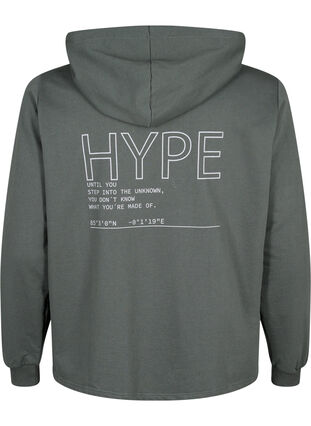 Zizzifashion Hoodie with text print, Urban Chic, Packshot image number 1