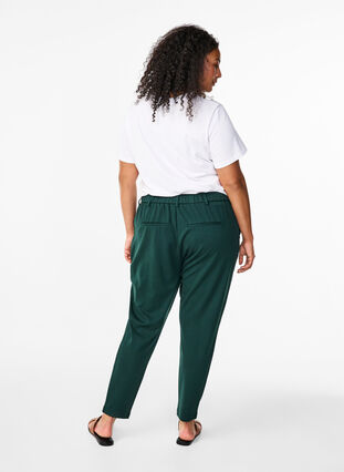 Zizzifashion Cropped Maddison trousers, Scarab, Model image number 1