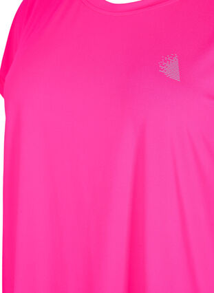 Zizzifashion Short-sleeved workout t-shirt, Neon Pink Glo, Packshot image number 2