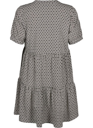 Zizzifashion FLASH - Printed A-line dress, Black White Graphic, Packshot image number 1