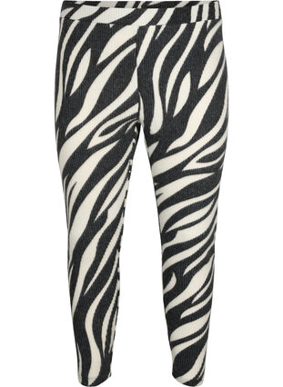 Zizzifashion Leggings with zebra print, White Zebra, Packshot image number 0