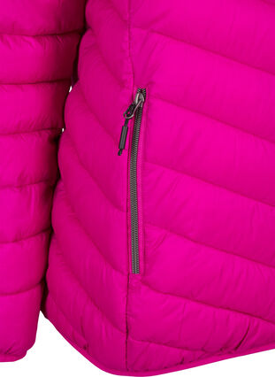 Zizzifashion Lightweight jacket with hood, Fuchsia Red, Packshot image number 3