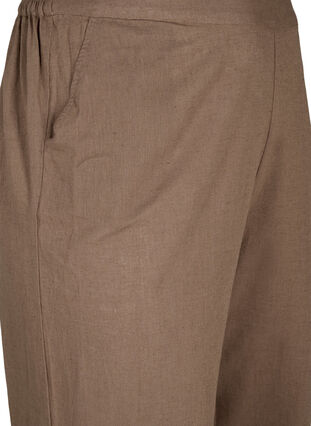 Zizzifashion Loose pants in linen-cotton blend, Cub, Packshot image number 2