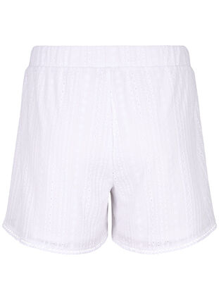 Zizzifashion Shorts with a textured pattern, Bright White, Packshot image number 1