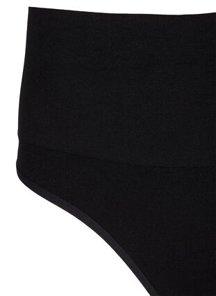 Zizzifashion Seamless G-string with a regular waist, Black, Packshot image number 2