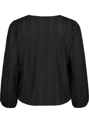 Zizzifashion Cardigan with ties, Black, Packshot image number 1