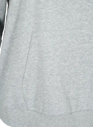 Zizzifashion Sweat hoodie, Light Grey Melange, Packshot image number 3