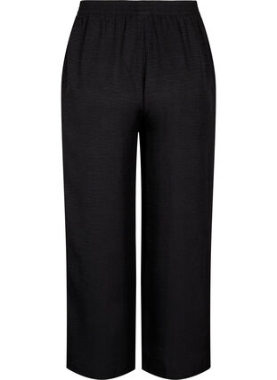 Zizzifashion Loose trousers with elasticated waistband and pockets, Black, Packshot image number 1