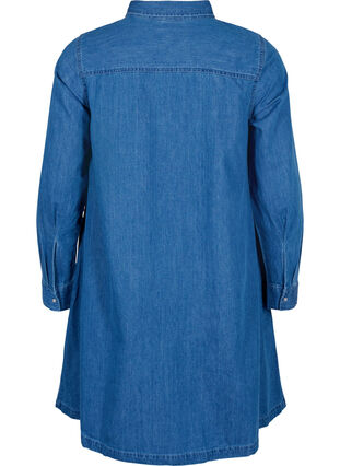 Zizzifashion Denim dress with buttons, Blue Denim, Packshot image number 1