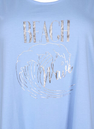 Zizzifashion Cotton top with a-shape, Serenity W. Beach, Packshot image number 2