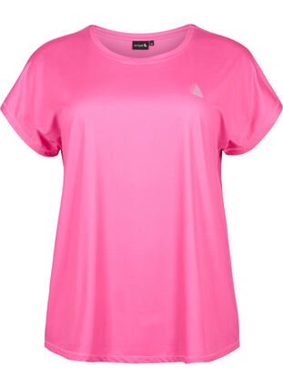 Zizzifashion Short-sleeved workout t-shirt, Raspberry Rose, Packshot image number 0