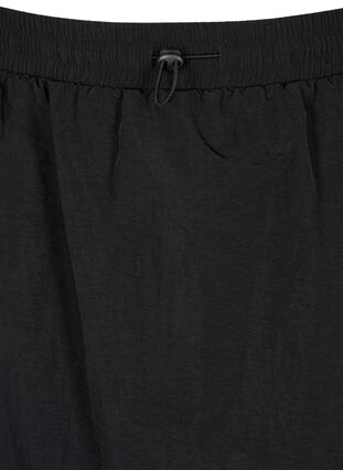 Zizzifashion Midi skirt with slit and cargo pocket, Black, Packshot image number 2