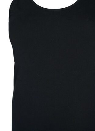 Zizzifashion Solid color basic top in cotton, Black, Packshot image number 2