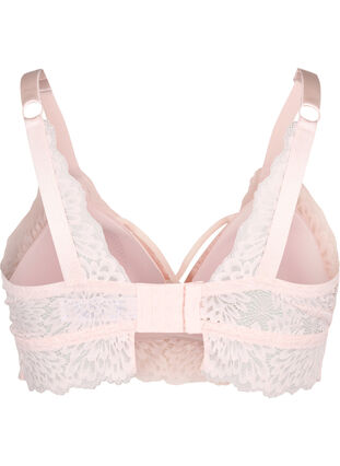 Zizzifashion Bralette with string detail and soft padding, Peach Blush, Packshot image number 1