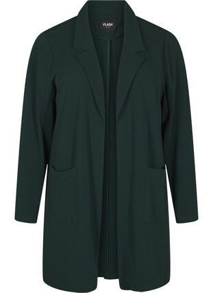 Zizzifashion FLASH - Long blazer with pockets, Scarab, Packshot image number 0