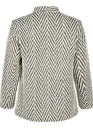 Zizzifashion Patterned jacket, Black w. White, Packshot image number 1