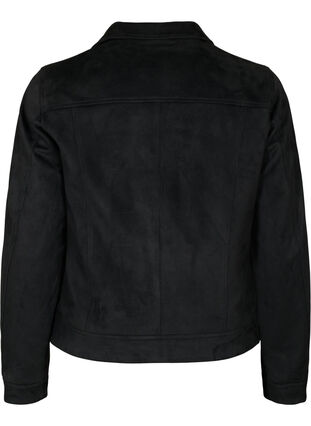 Zizzifashion Biker jacket in faux suede, Black, Packshot image number 1