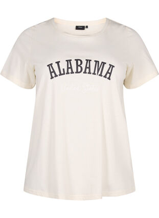 Zizzifashion Cotton T-shirt with text, Antique W. Alabama, Packshot image number 0