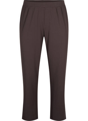 Zizzifashion FLASH - Straight fit trousers, Chocolate Brown, Packshot image number 0