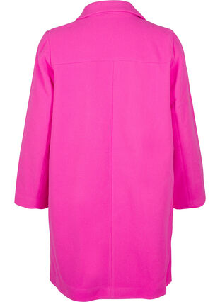 Zizzifashion Coat with double-breasted button closure, Raspberry Rose, Packshot image number 1