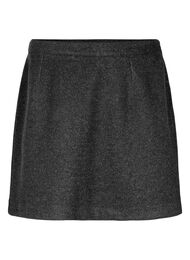 Short skirt with a-cut, Dark Grey Melange, Packshot