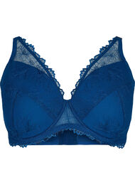 Lace bra with underwire and padding, Blue Opal, Packshot