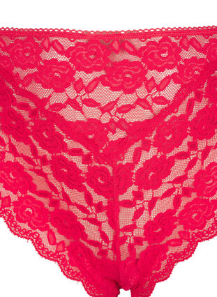 Zizzifashion Brazilian lace panties, Tomato Puree, Packshot image number 2