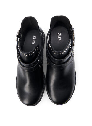 Zizzifashion Wide fit - Ankle boots with studs, Black, Packshot image number 2