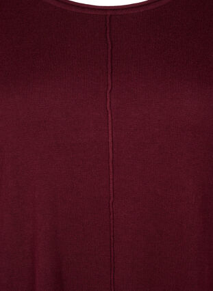 Zizzifashion Knitted blouse in cotton-viscose blend, Port Royal, Packshot image number 2