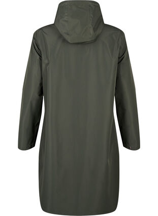 Zizzifashion Rain jacket with pockets and hood, Peat, Packshot image number 1