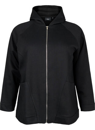 Zizzifashion Hooded Sweatshirt, Black, Packshot image number 0