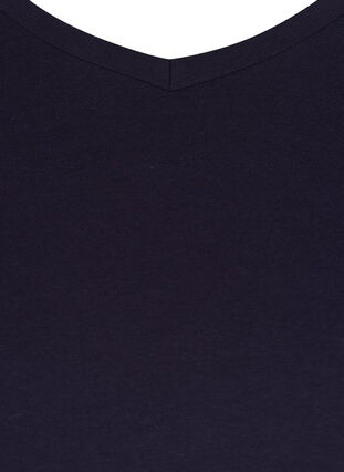 Zizzifashion Solid-coloured basic cotton T-shirt, Night Sky, Packshot image number 2