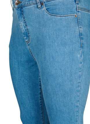 Zizzifashion Amy jeans with a high waist and super slim fit, Light Blue, Packshot image number 2