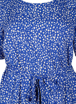 Zizzifashion FLASH - Short sleeve dress with belt, Surf the web Dot, Packshot image number 2