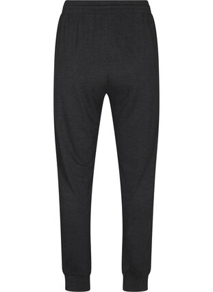 Zizzifashion Jersey trousers with high waist, Dark Grey Melange, Packshot image number 1