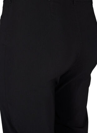 Zizzifashion Classic viscose blend trousers, Black, Packshot image number 3