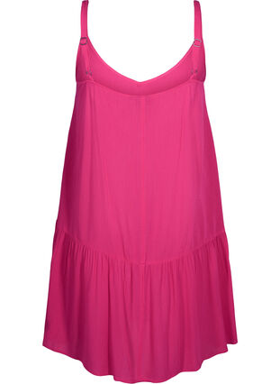 Zizzifashion Viscose summer dress with straps, Raspberry Sorbet, Packshot image number 1