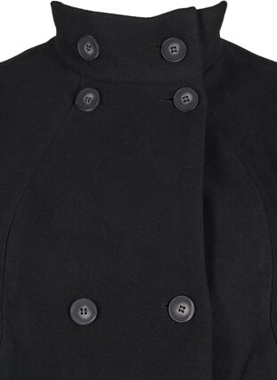 Zizzifashion Short trench coat with an A-line, Black, Packshot image number 2