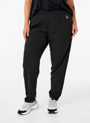 Zizzifashion Lightweight training trousers with pockets, Black, Model image number 0