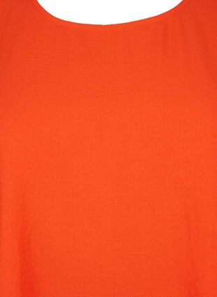 Zizzifashion Short-sleeved blouse with wrinkles, Orange.com, Packshot image number 2