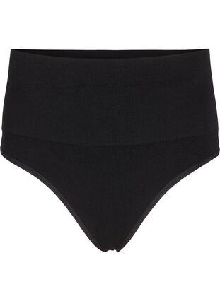 Zizzifashion Seamless G-string with a regular waist, Black, Packshot image number 0