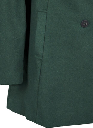 Zizzifashion Short trench coat with an A-line, Trekking Green Mel., Packshot image number 3