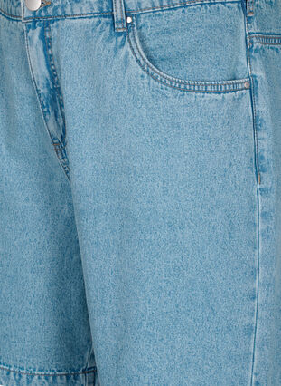 Zizzifashion High waist denim shorts, Light Blue Denim, Packshot image number 2