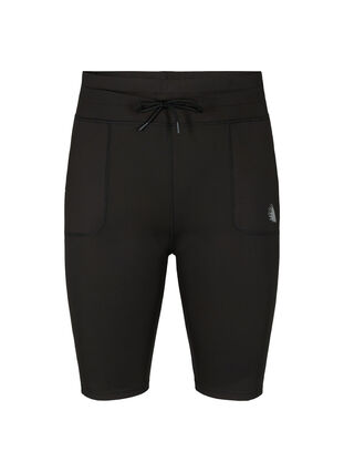 Zizzifashion Tight-fitting training shorts with pockets, Black, Packshot image number 0