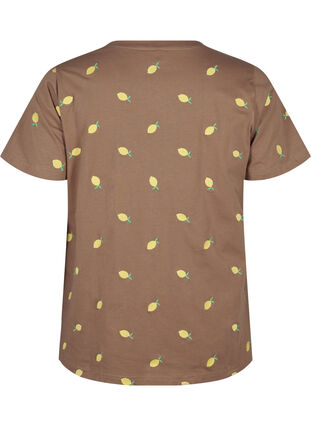 Zizzifashion Organic cotton T-shirt with lemons, Coca M. Lemon Emb., Packshot image number 1